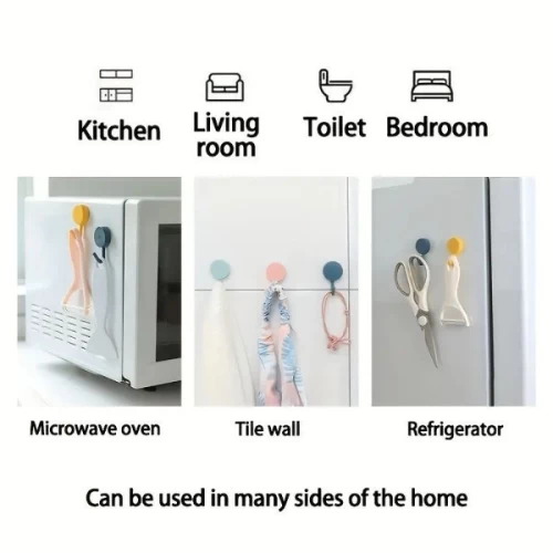 Wall Mount Self-Adhesive Multi-Purpose Without Drilling Bathroom Kitchen Towel H