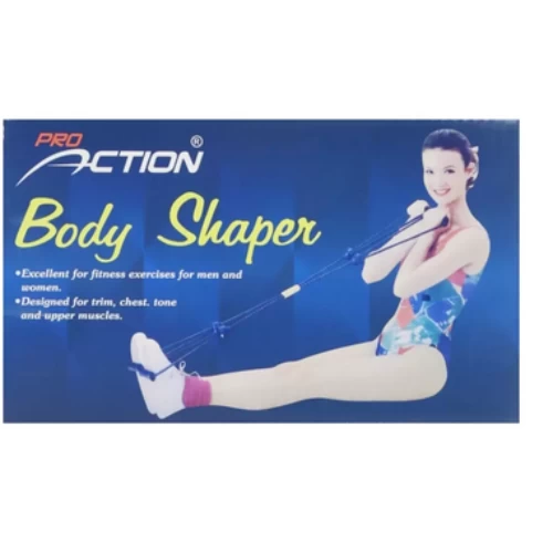 Pro Action 4 Way Ab Resistance Body Shaper Band Fitness Rope- Black