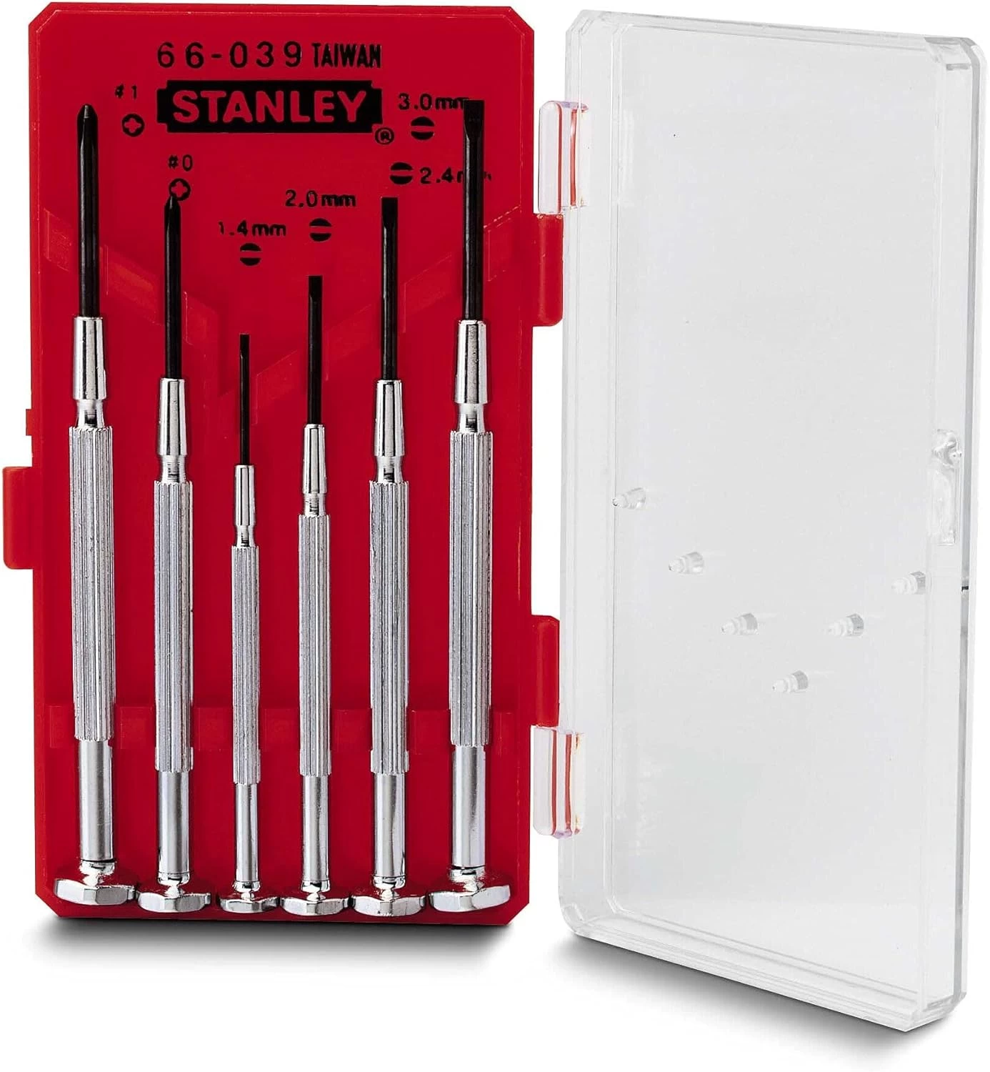 Stanley Hand Tools 66-039 6 Piece Jeweler's Screwdriver Set
