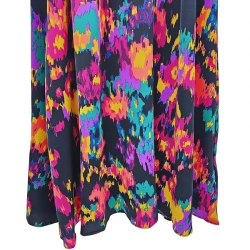 DORBE Brand Graphic Design Round Neck Long Sleeves Casual Wear Belted Plus Size