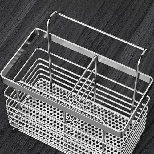 Stainless Steel Cutlery Holder Tableware Kitchen Anti-Slip Spoon Fork Chopsticks