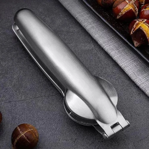 Stainless Steel Chestnut Peeler Machine Opening Walnut Tongs Kitchen Gadgets Acc