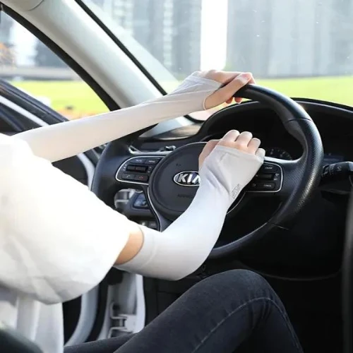 Colorful Arm Sleeves Hand Protection Waterproof Spandex All Season Fit Arm Sleev