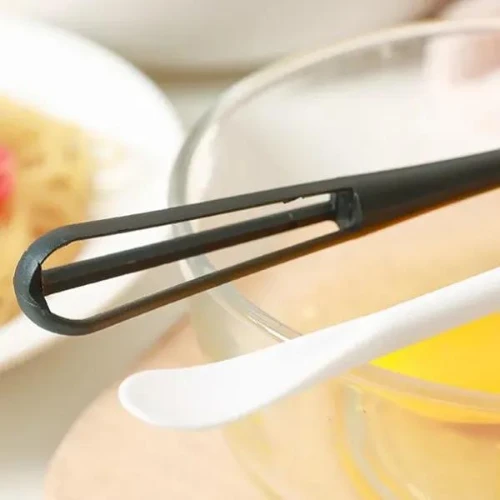 Multifunctional Double Side Egg Whisk Spoon Long Handle Coffee Mixer Spoon Cooki