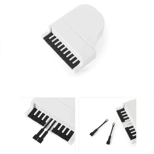 Creative Mini Piano Keys Forks Fruits Picking Forks Kitchen Accessories Candy De
