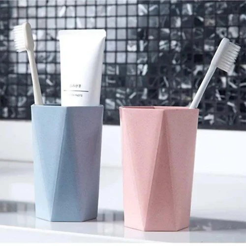 Wavy Design Mouth Wash Cup Gargle Cup Bathroom Toothpaste Toothbrush Holder Cup