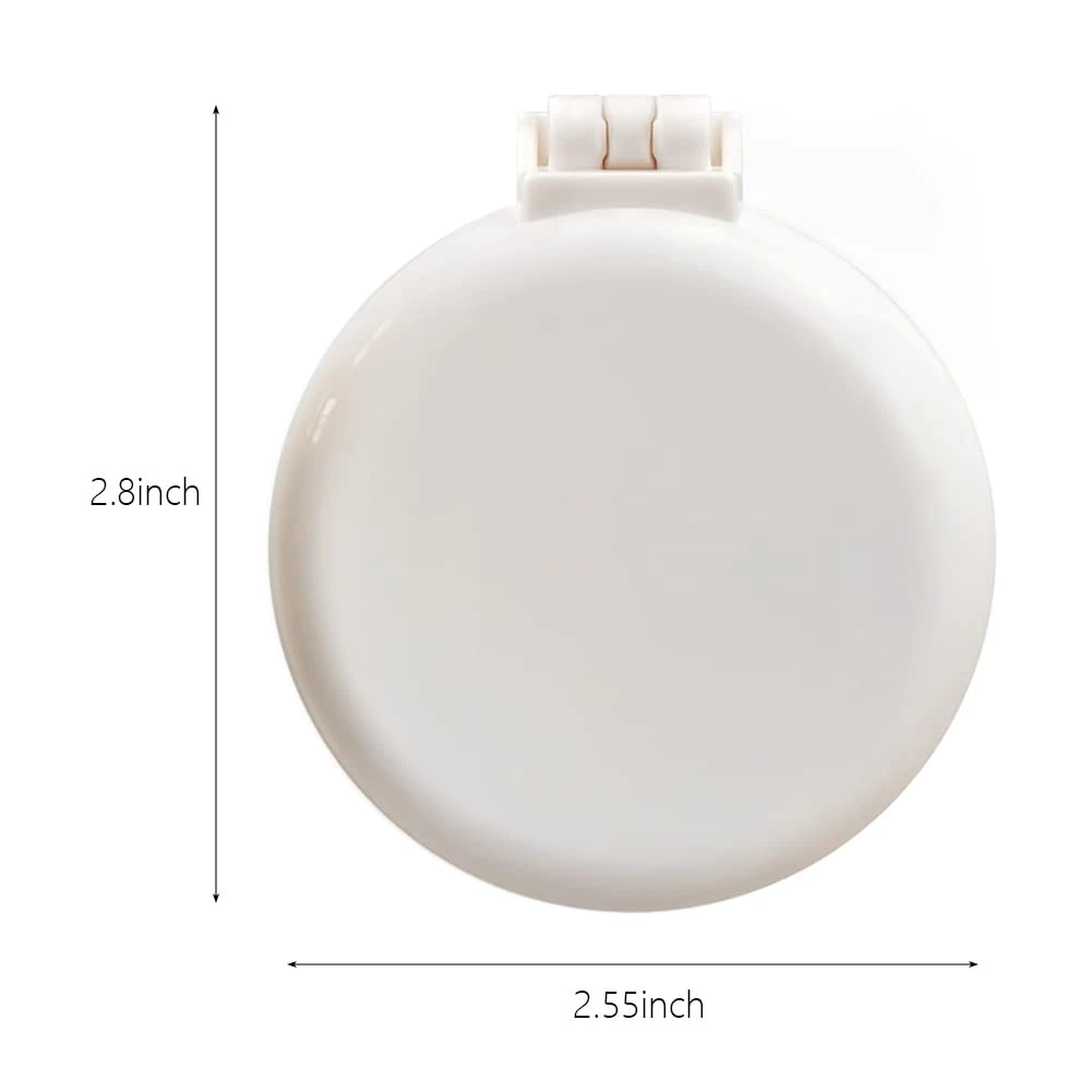 Foldable Mini Hair Brush With Mirror Portable Makeup Mirror Comb Pocket Hair Com