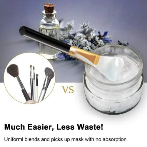 Silicone Mud Mask Brush - Aloe Vera Infused - Perfect for Makeup & Facial Treatm