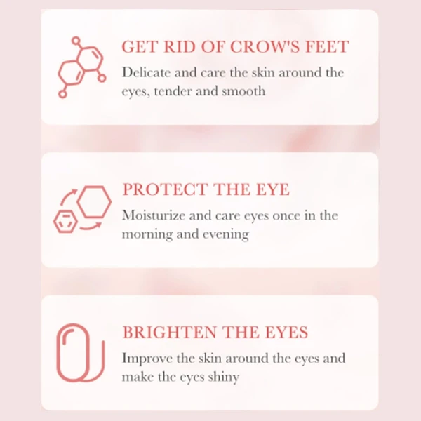 Rose Hyaluronic Anti Aging Eye Cream Anti Dark Circles Face Care Skin Tighten Mo