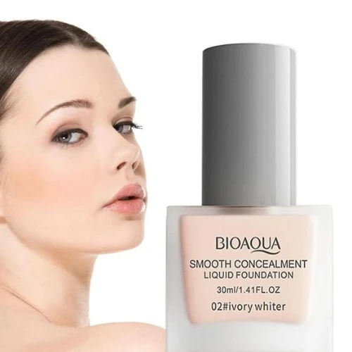 Ivory White Liquid Foundation Cream Long Lasting Water Resistant Smooth Skin Whi