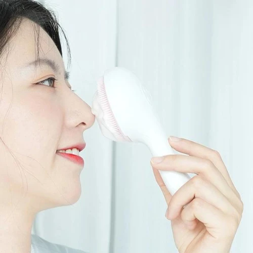 Blue Silicone Facial Massager Brush - Deep Cleaning & Makeup Removal (Women)