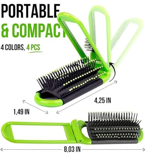 1Pc Foldable Hair Brush Portable Mini Pocket Brush Air Cushion Hair Massage Brus