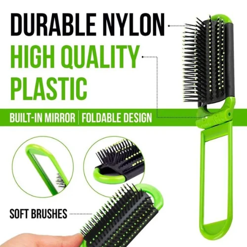 1Pc Foldable Hair Brush Portable Mini Pocket Brush Air Cushion Hair Massage Brus