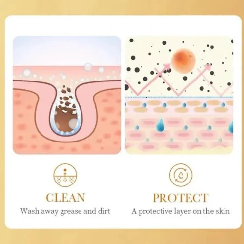 Vitamin C Skin Nourishing Whitening Cream Skin Care Pore Dirt Deep Cleaning Brig