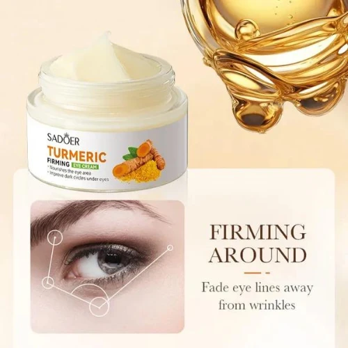 Turmeric Firming Eye Moisturizer Whitening Cream Dark Circles Remover Tightening
