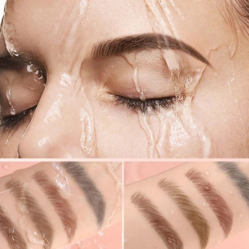 Water Resistant 2 In 1 Eyebrow Enhancer Full Coverage Non-Fading Eyebrow Pencil