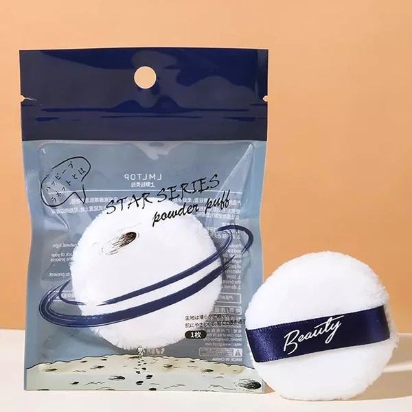 Luxurious White Makeup Sponge for Flawless Face Grooming