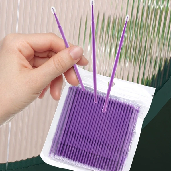 Waterproof Makeup Remover Swabs - 100 PCs Disposable Cotton Swabs