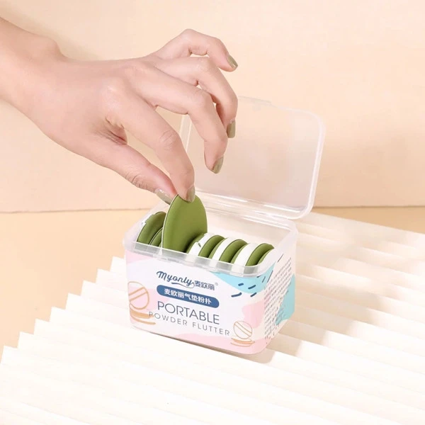 12 PC Makeup Puff Set for Flawless Application - Soft Blending Sponges