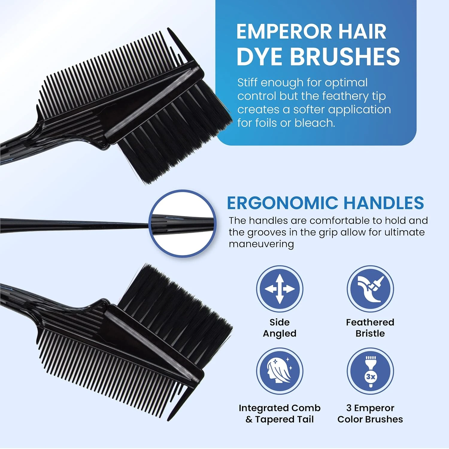 Ult. Hair Dye Comb - Unisex Black Color Brush
