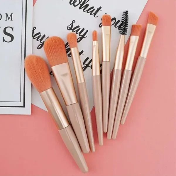 8Pcs Soft Bristles Makeup Brush Tools Foundation Powder Eyeshadow Cosmetics Brus