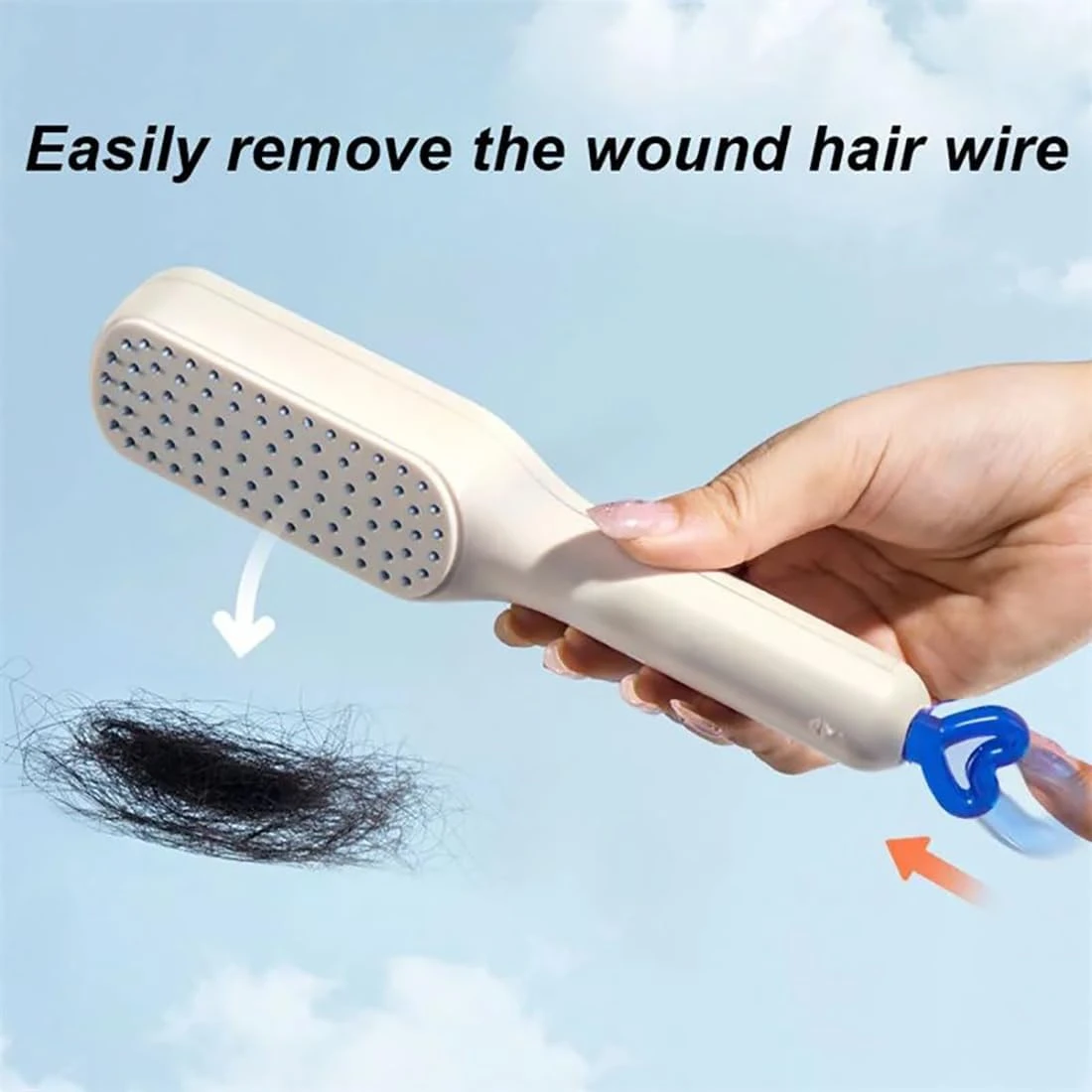 Self Cleaning Retractable Magic Hairdressing Comb Portable Anti-Static Smooth Ha