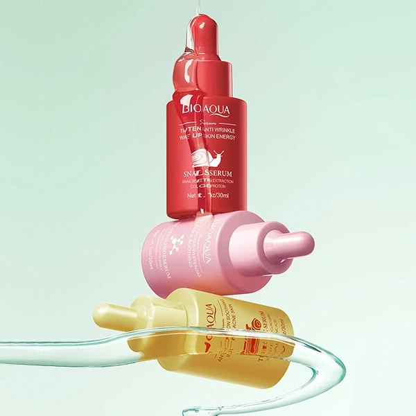 3Pcs Skin Care Face Serum Snail Serum Facial Moisturizing Anti Wrinkle Skin Repa