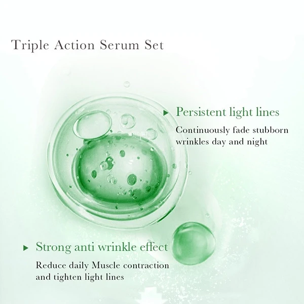 3Pcs Skin Care Face Serum Snail Serum Facial Moisturizing Anti Wrinkle Skin Repa