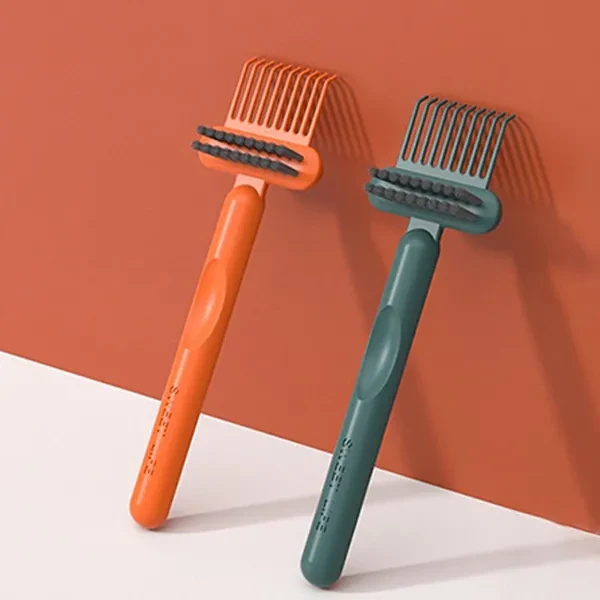 Long Handle Hair Brush Cleaning Tool Comb Brush Hair Remover Rake Comb Dust Remo