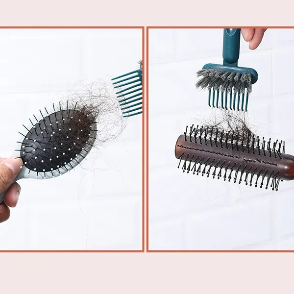 Long Handle Hair Brush Cleaning Tool Comb Brush Hair Remover Rake Comb Dust Remo