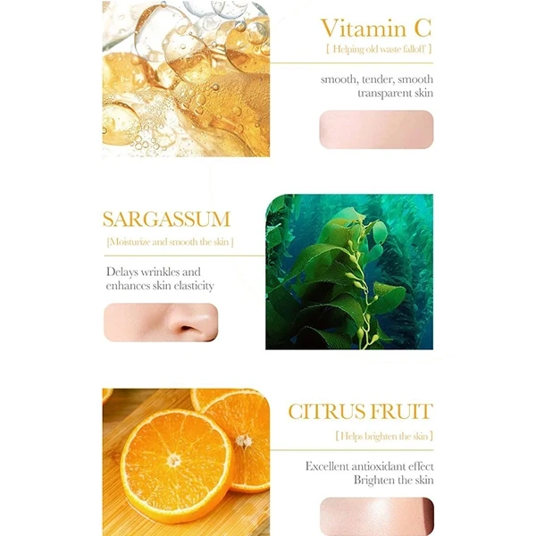 10Pcs Vitamin C Face Mud Mask Shrinks Pores Moisturizing Cleansing Skin Care Bri