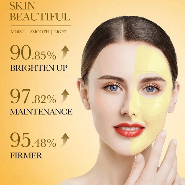 10Pcs Vitamin C Face Mud Mask Shrinks Pores Moisturizing Cleansing Skin Care Bri