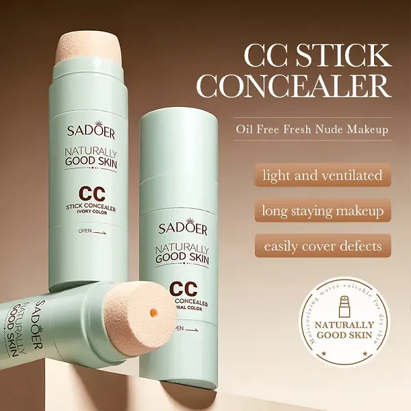 2 Natural Colors CC Concealer Stick Long-lasting Cream Water-proof Delicate Skin