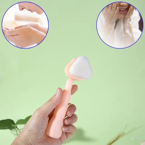 Unisex Face Cleansing Brush for Deep Cleaning - Pink.