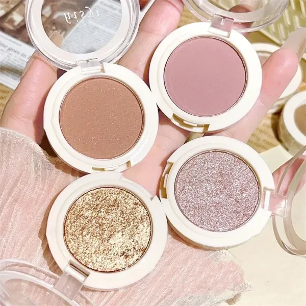 Spherical Design Non-Irritating Waterproof Highlighter Powder Women Matte Eyesha