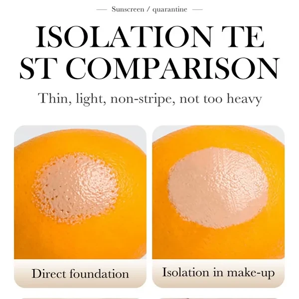 3 Rainbow Colour Blush Primer Foundation Skin Tone Brightening Oil Control Moist