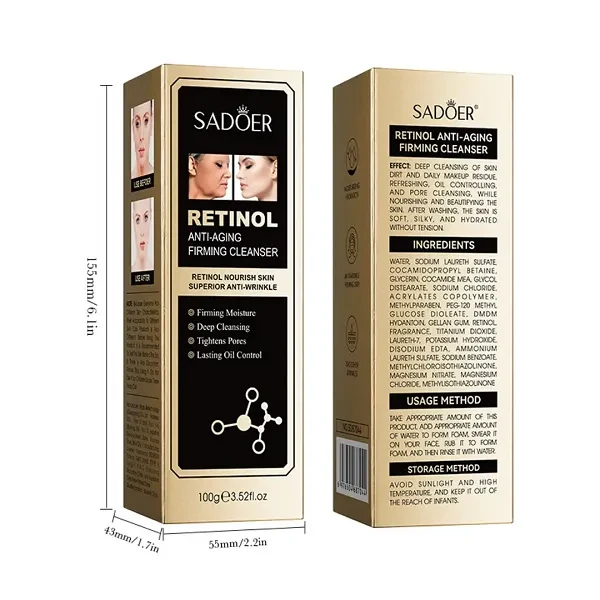 Sadoer Facial Cleanser Gentle Cleaning Hydrating Face Wash Beauty Skincare Oil C