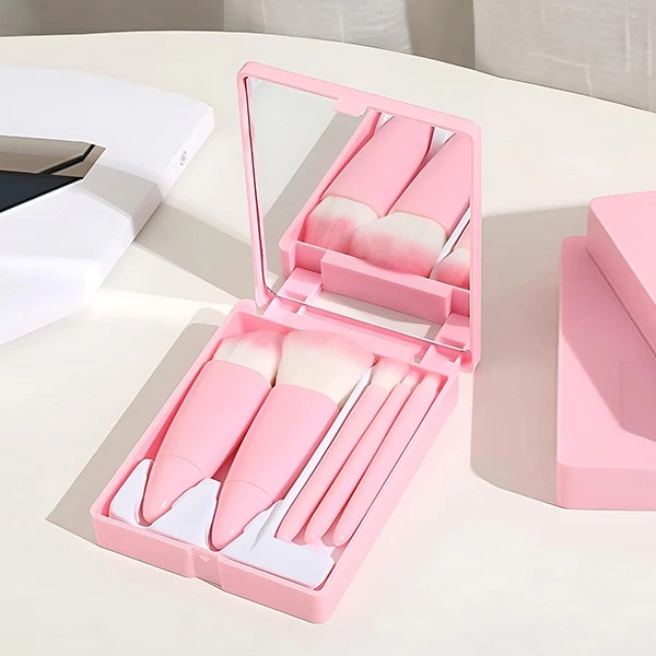 Goddess Makeup Magic 5-in-1 Brush Set - Compact Travel Kit