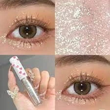 Glitter Liquid Eyeshadow Easy To Wear Highlighter Waterproof Pearlescent Shiny E