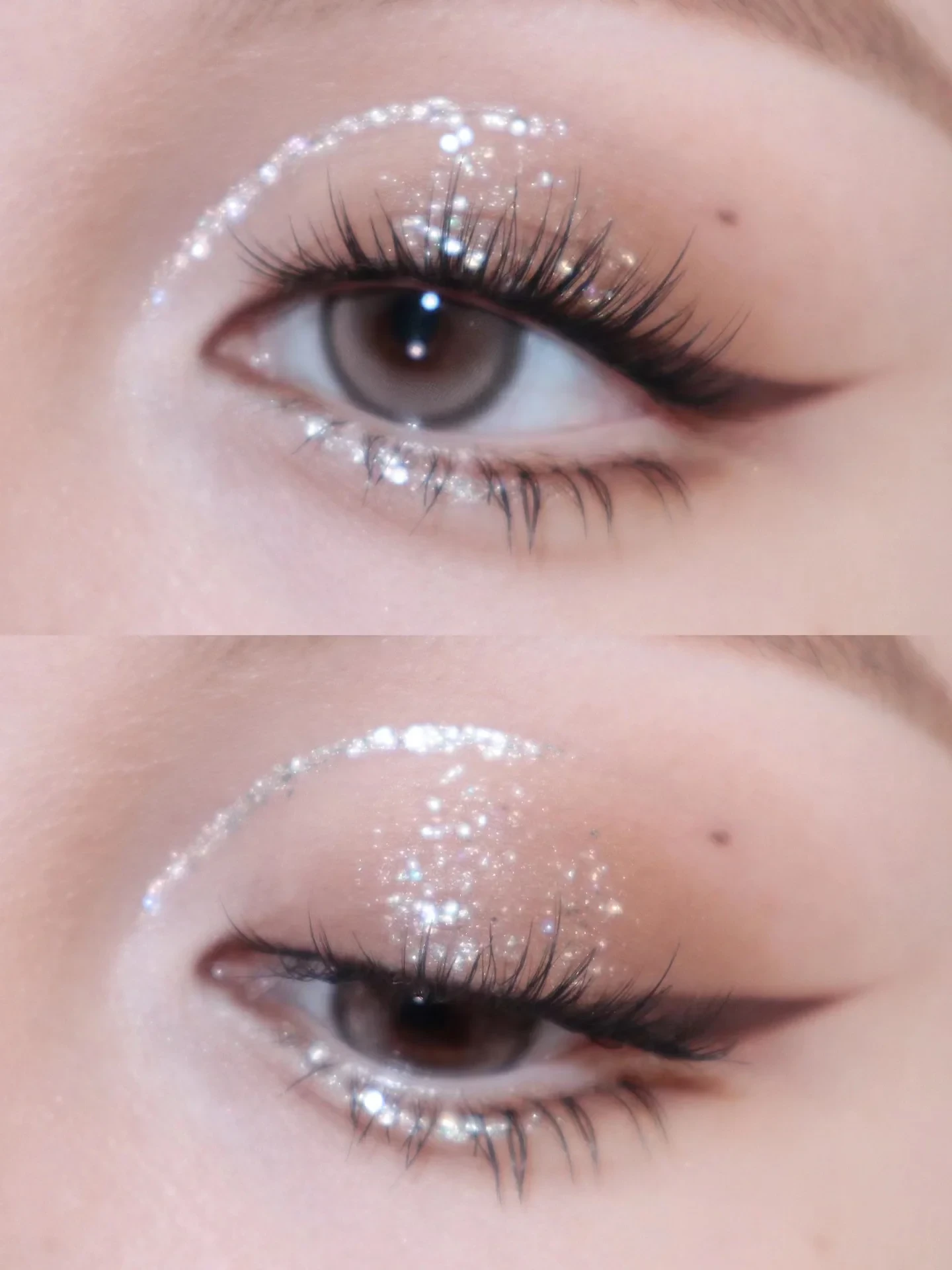 Glitter Liquid Eyeshadow Easy To Wear Highlighter Waterproof Pearlescent Shiny E