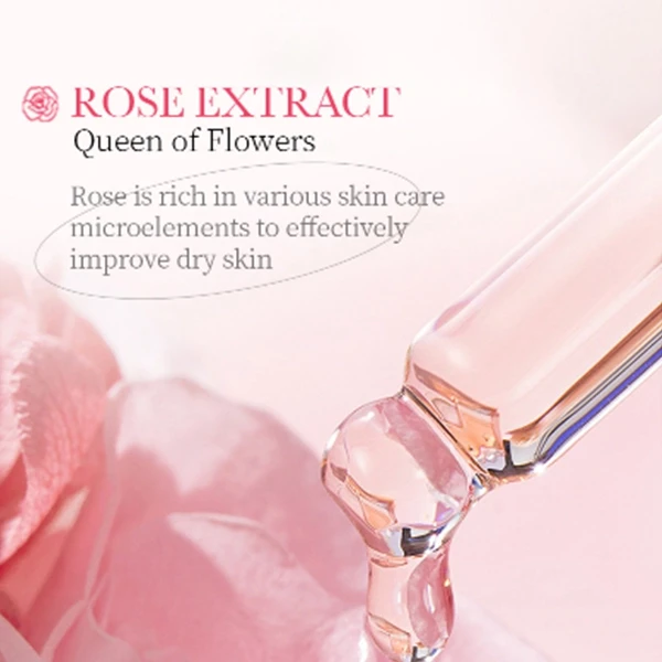 10Pcs Rose Hyaluronic Acid Skin Moisturizing Face Mask Anti Aging Skin Care Faci