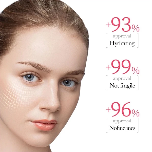 10Pcs Rose Hyaluronic Acid Skin Moisturizing Face Mask Anti Aging Skin Care Faci