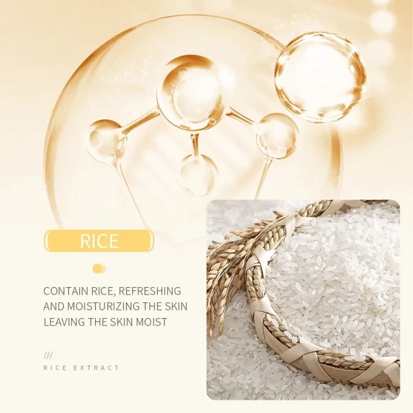 Face Deep Cleaning Rice Raw Pulp Cleanser Facial Cleaning Cream Dry Skin Brighte