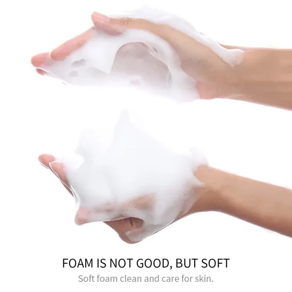 Face Deep Cleaning Rice Raw Pulp Cleanser Facial Cleaning Cream Dry Skin Brighte