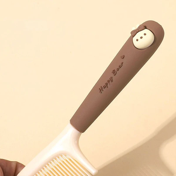 Long Handle Apricot Comb - Styling & Massage for Women's Hair