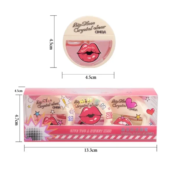 Set Of 3 Pieces Color Changing Lip Beauty Oil Set, Women Lips Moisturizing Lip G