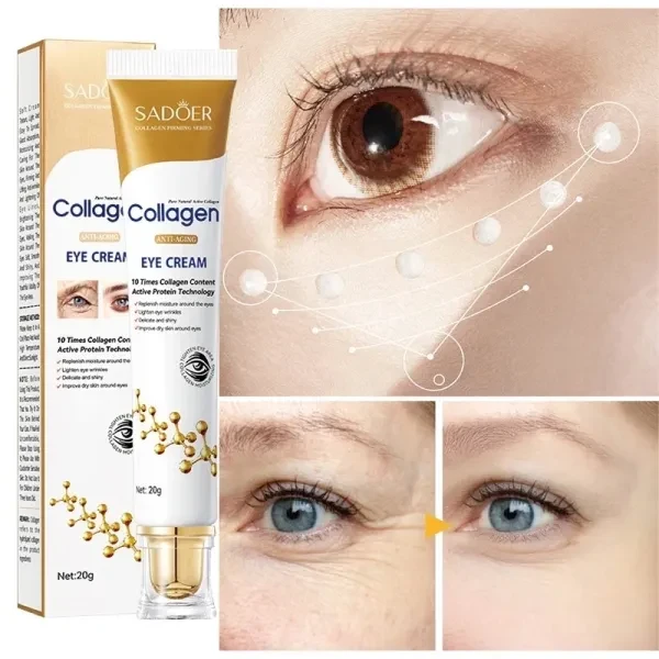 Firm Collagen Moisturizing Anti-aging Eye Cream for Black Circles Fades Fine Lin
