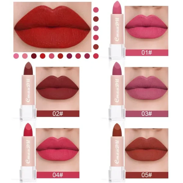 15 Colors High-Quality Waterproof Long Lasting Lip Care Non-Smudge Velvet Matte