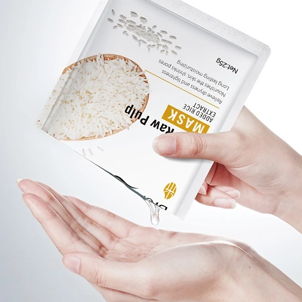 Facial Skin Moisturizing Rice Raw Pulp Face Mask Nourishes Pores Dry Skin Repair