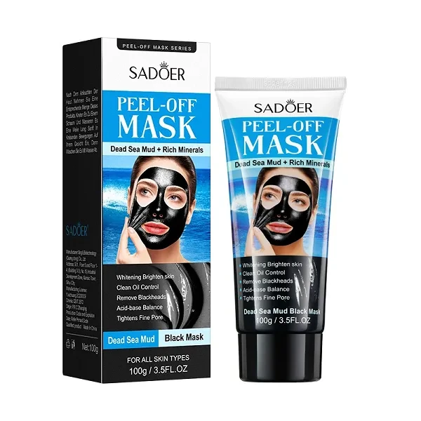 Sadoer Peel-off Black Mask Dead Sea Mud Rich Minerals Clean Oil Control Blackhea